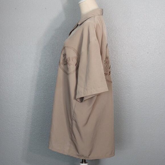 Vintage Embroidered Dragon Shirt Men's Size Large - Picture 4 of 9